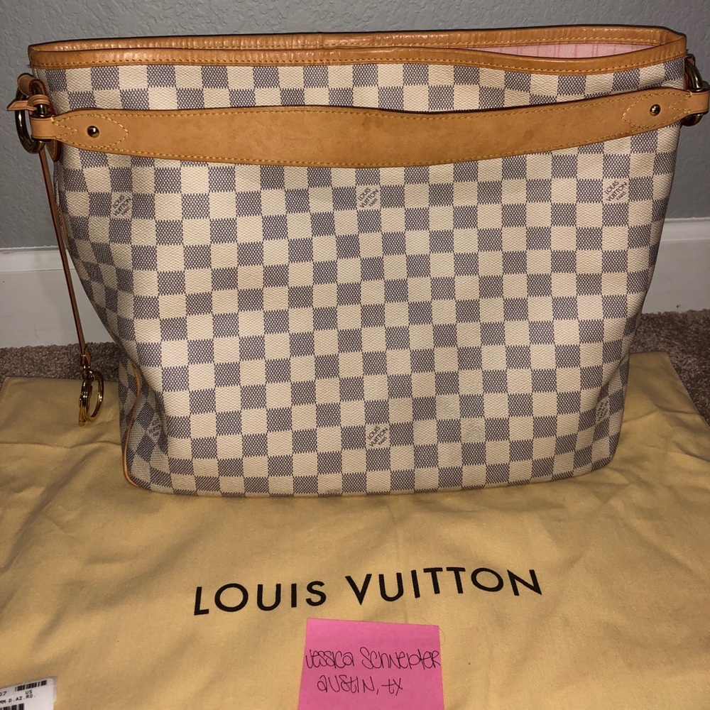 Delightful MM Damier Azur